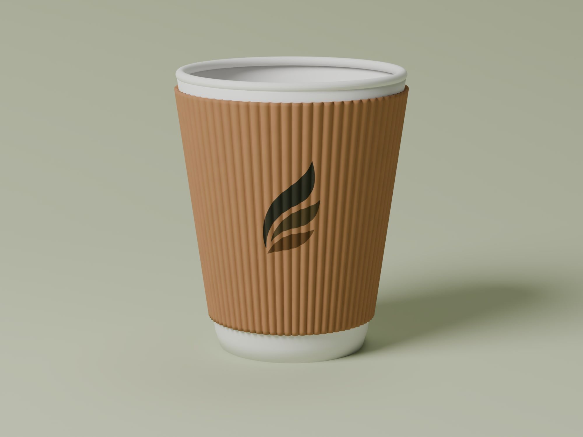 Ripple Wall Paper Cups, front view
