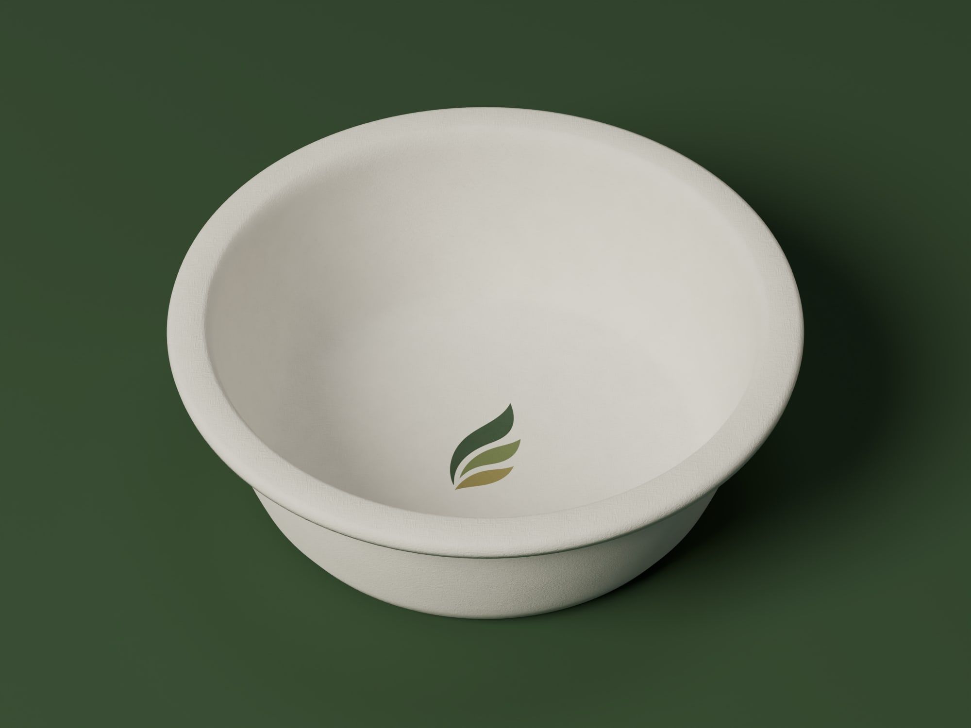 12 oz Round Bowl, angled view