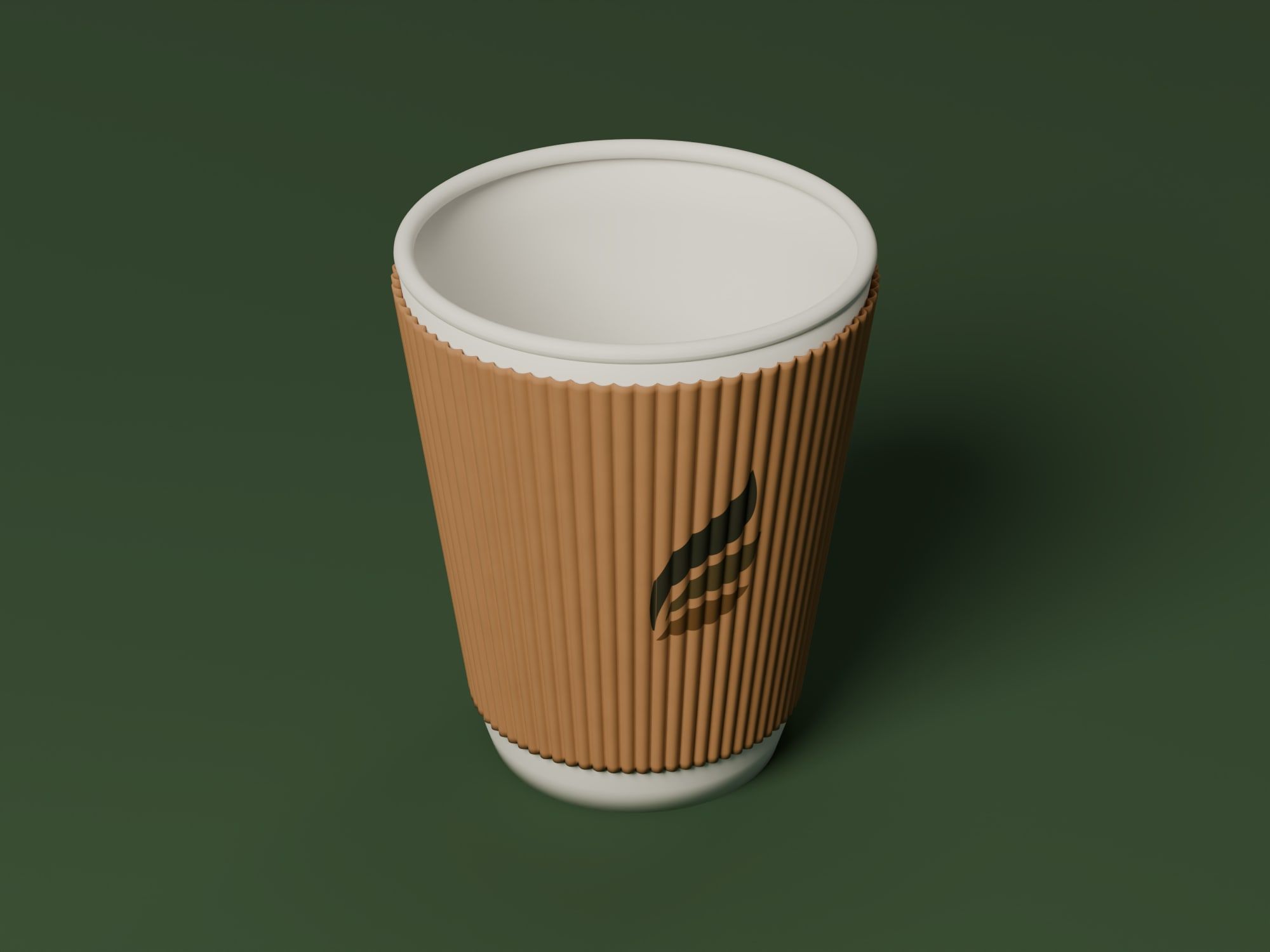 Ripple Wall Paper Cups, angled view