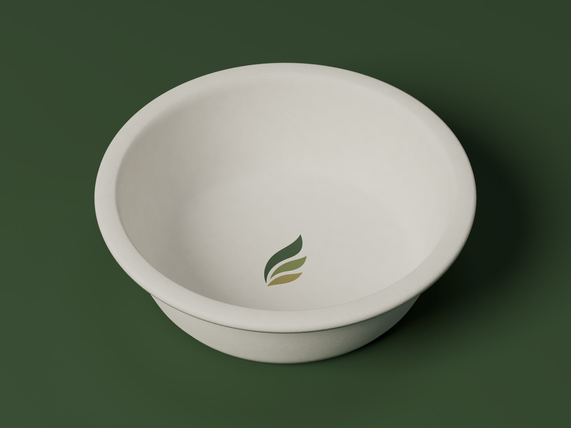 8 oz Round Bowl, angled view