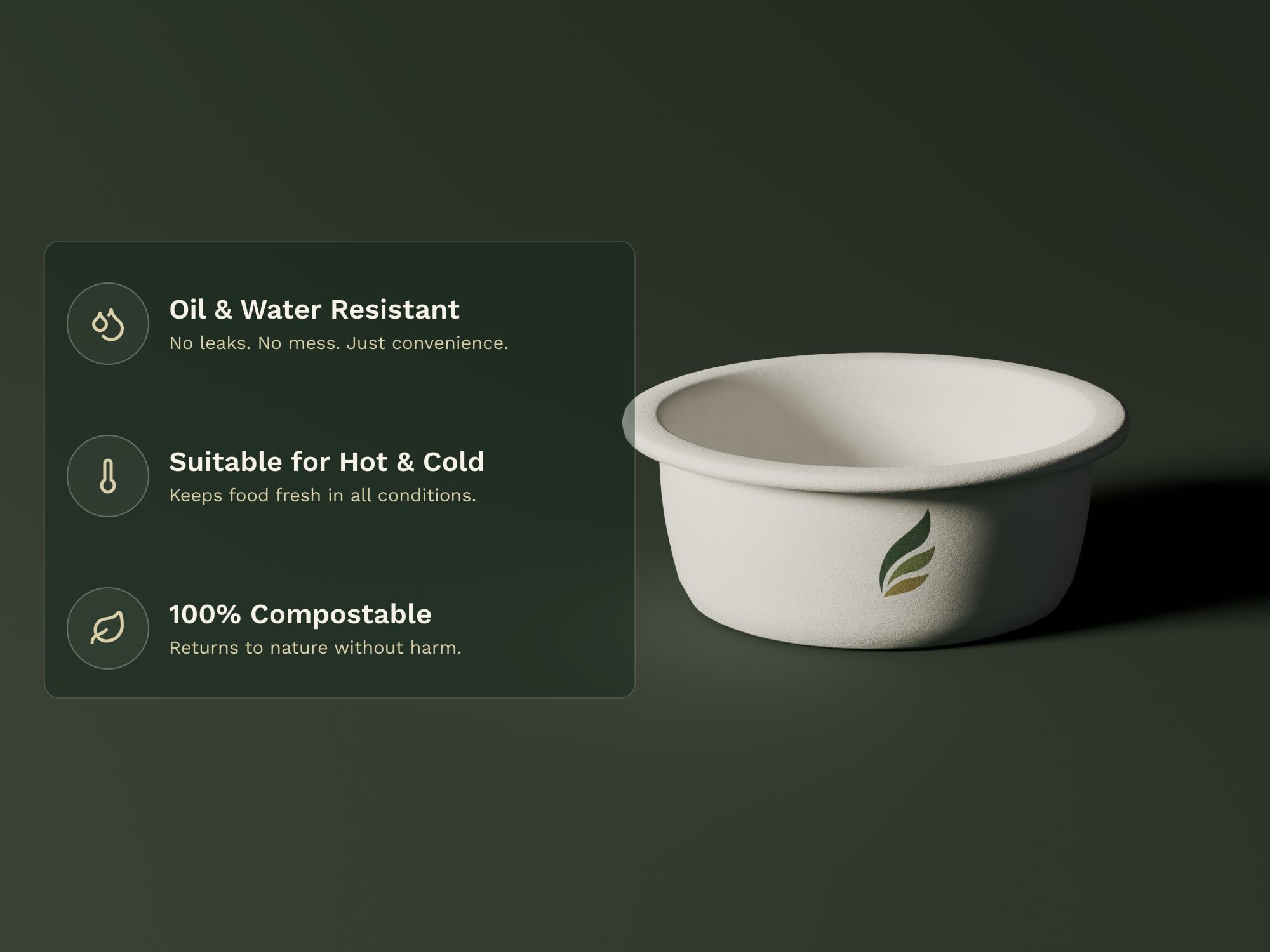 6 oz Round Bowl, key features