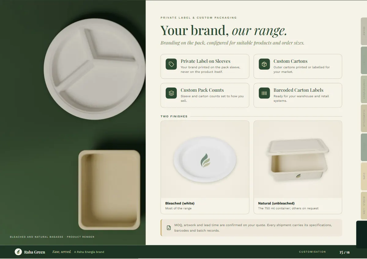 Brochure page 15 of 18: Customisation