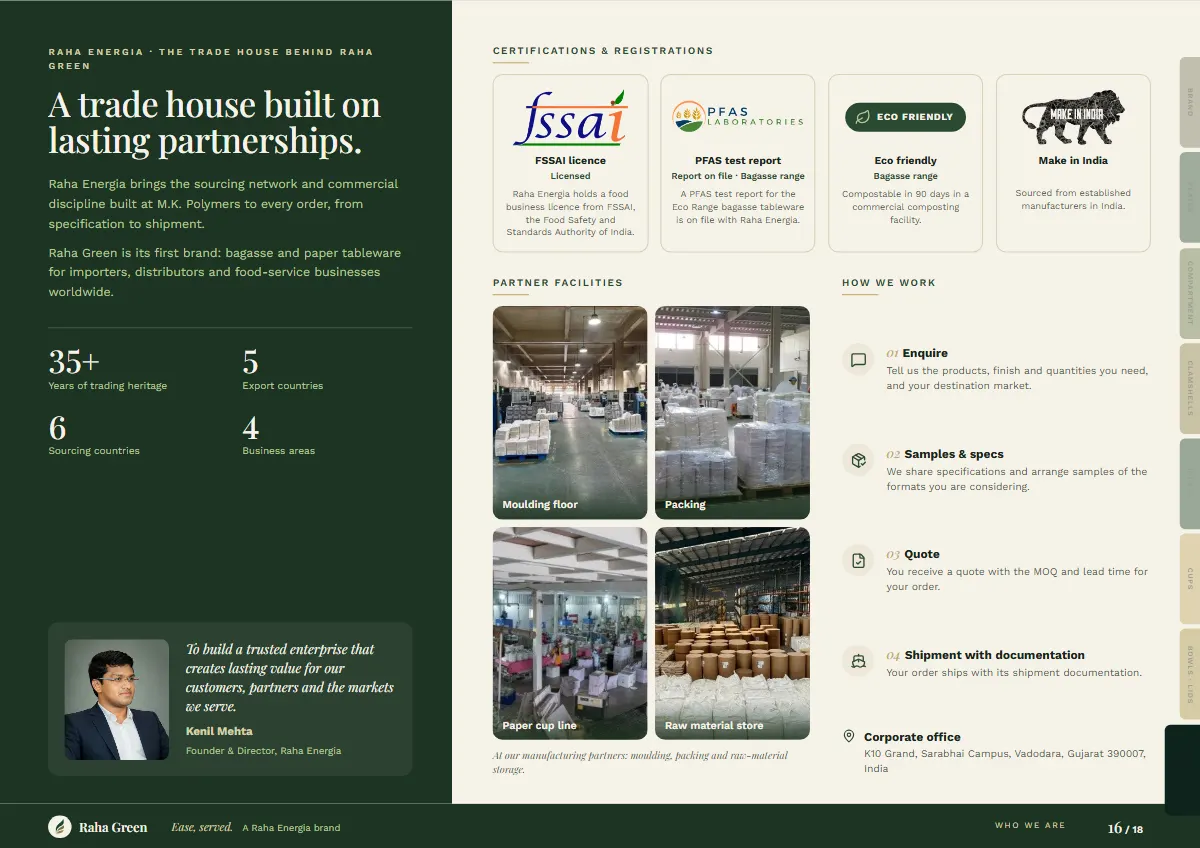 Brochure page 16 of 18: Who we are